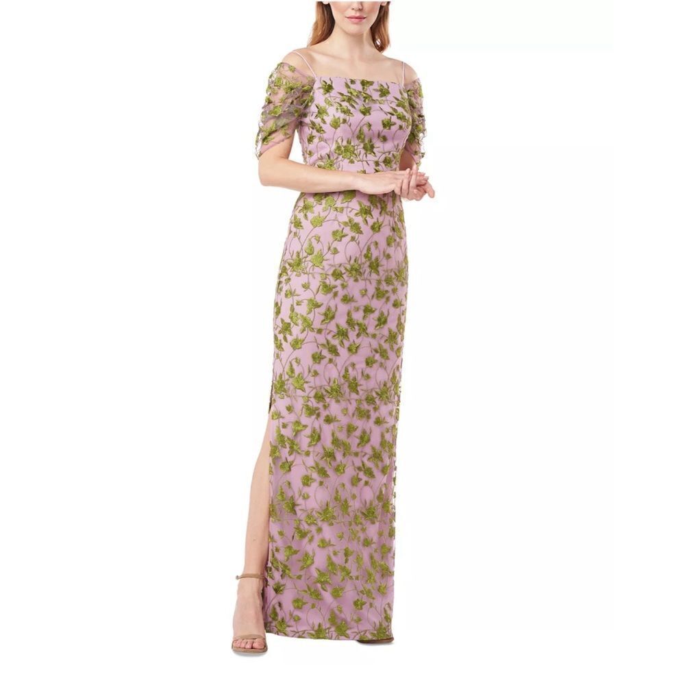 JS Collections Embroidered Gown - Picture 2 of 9